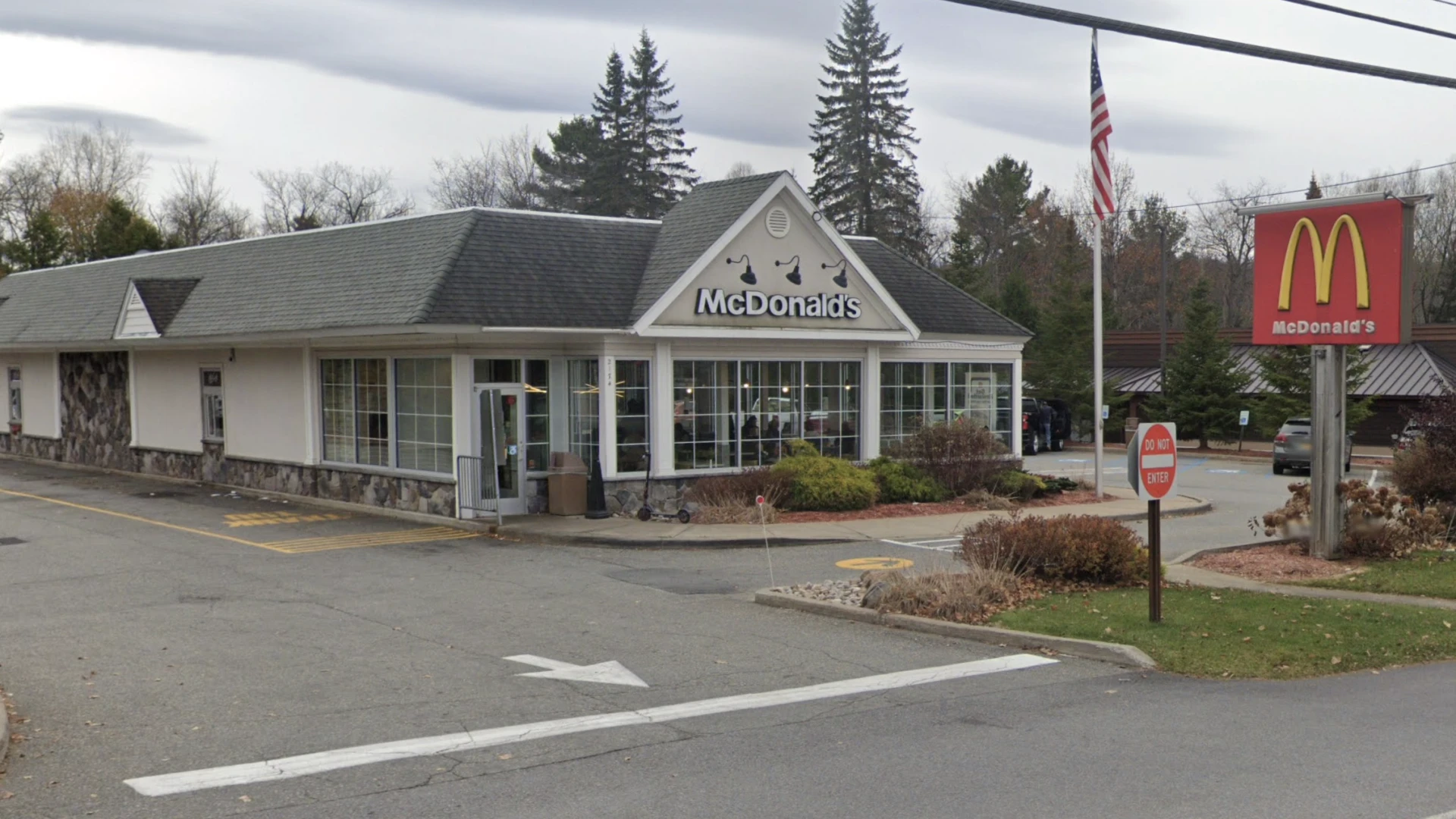 Street view of the McDonald's in Lake Placid